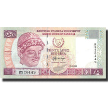 Banknote, Cyprus, 5 Pounds, 2003, 2003-09-01, KM:61b, UNC(65-70)