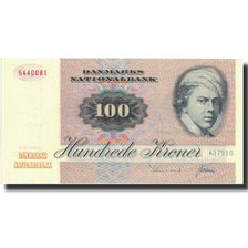 Biljet, Denemarken, 100 Kroner, 1972, 1972, KM:51b, NIEUW