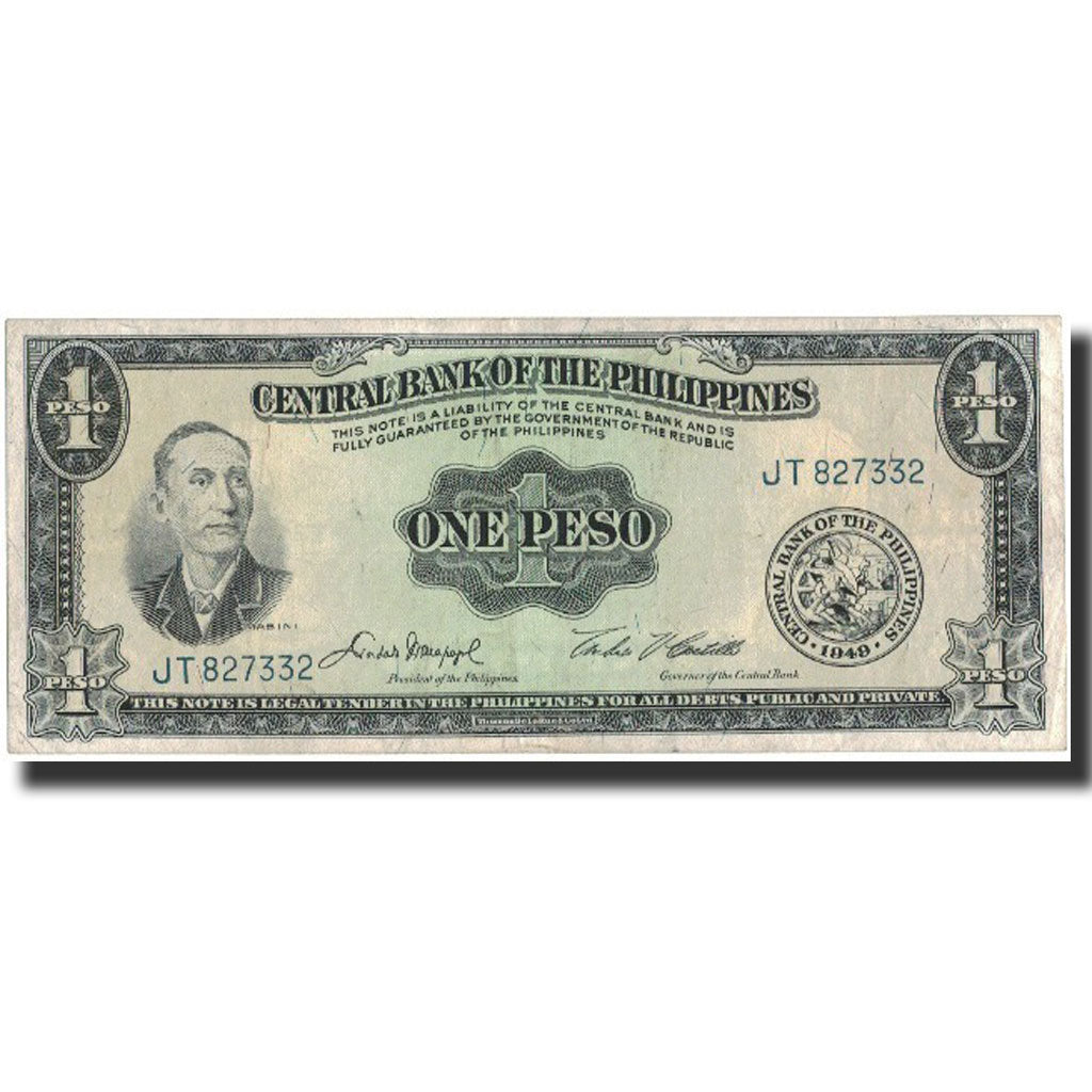 Banknote, Philippines, 1 Peso, Undated, Undated, KM:133f, AU(50-53)