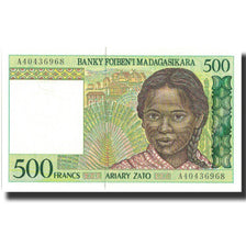 Banknote, Madagascar, 500 Francs = 100 Ariary, Undated (1994), Undated, KM:75a