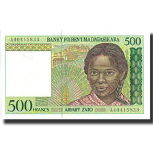 Billete, 500 Francs = 100 Ariary, Undated (1994), Madagascar, Undated, KM:75a
