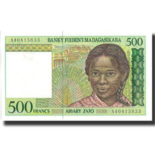 Banconote, Madagascar, 500 Francs = 100 Ariary, Undated (1994), Undated, KM:75a