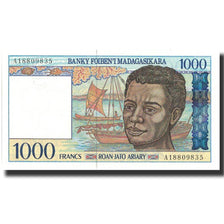 Biljet, Madagascar, 1000 Francs = 200 Ariary, Undated (1994), Undated, KM:76a