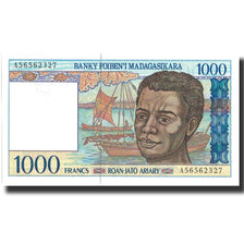 Banknote, Madagascar, 1000 Francs = 200 Ariary, Undated (1994), Undated, KM:76a