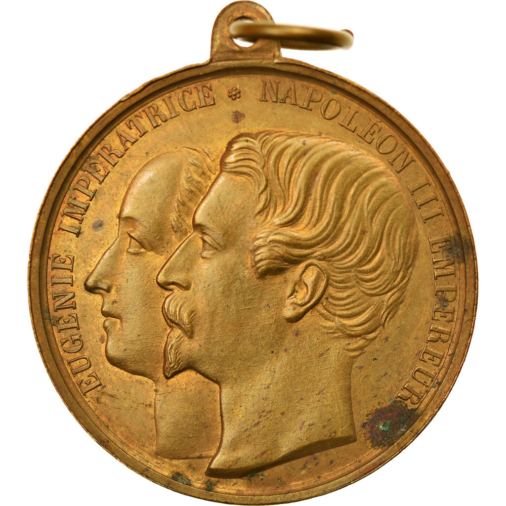 France, Medal, Second Empire, Visite de la Reine Victoria et du Prince Albert
