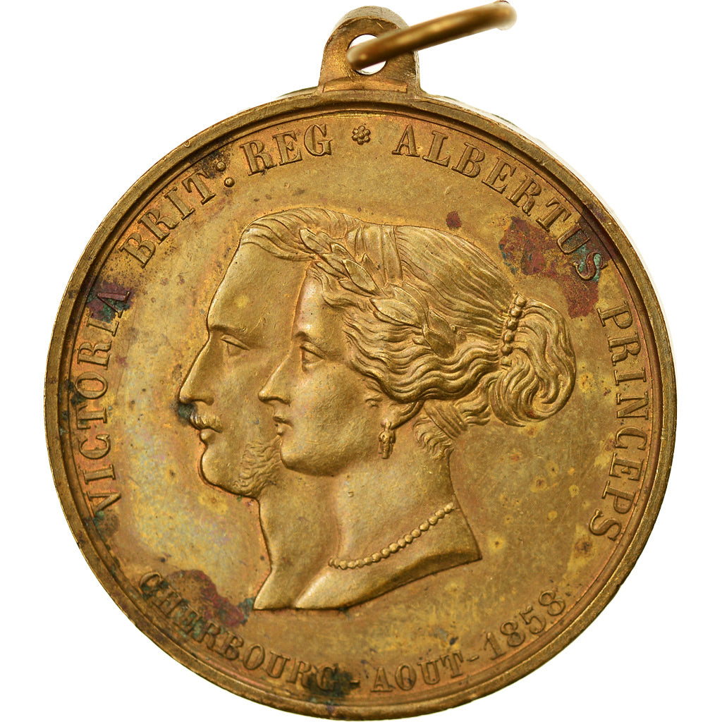 France, Medal, Second Empire, Visite de la Reine Victoria et du Prince Albert