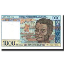 Banknote, Madagascar, 1000 Francs = 200 Ariary, Undated (1994), Undated, KM:76a