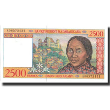 Banknote, Madagascar, 2500 Francs = 500 Ariary, Undated (1998), Undated, KM:81