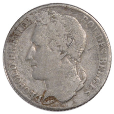 BELGIUM, Franc, 1844, KM #7.1, VF(20-25), Silver, 4.78