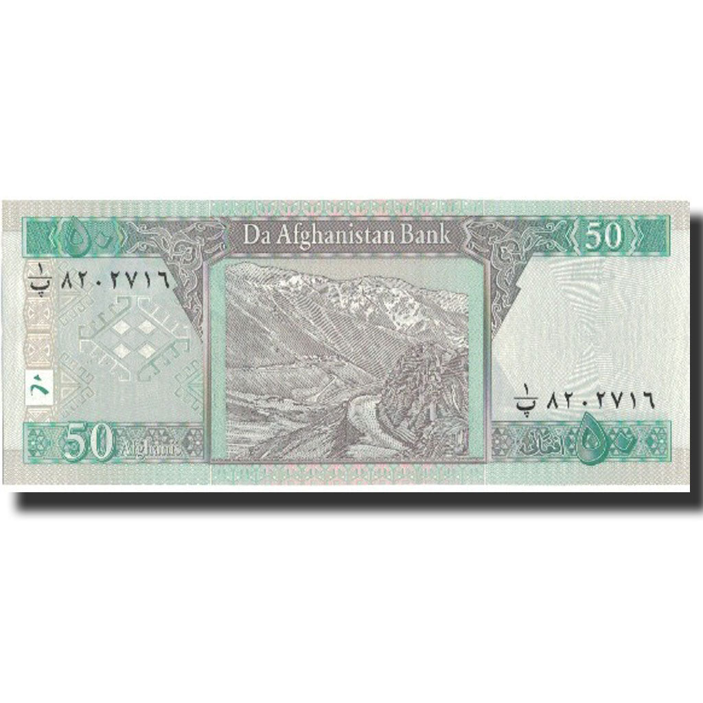 Banknote, Afghanistan, 50 Afghanis, 2002, 2002, KM:69a, UNC(65-70)