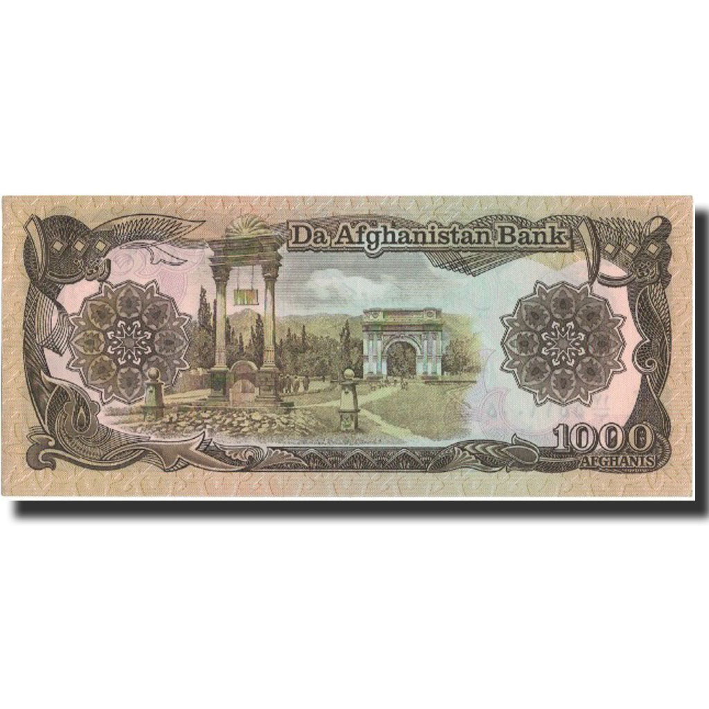 Billete, 1000 Afghanis, 1991, Afganistán, 1991, KM:61c, SC+