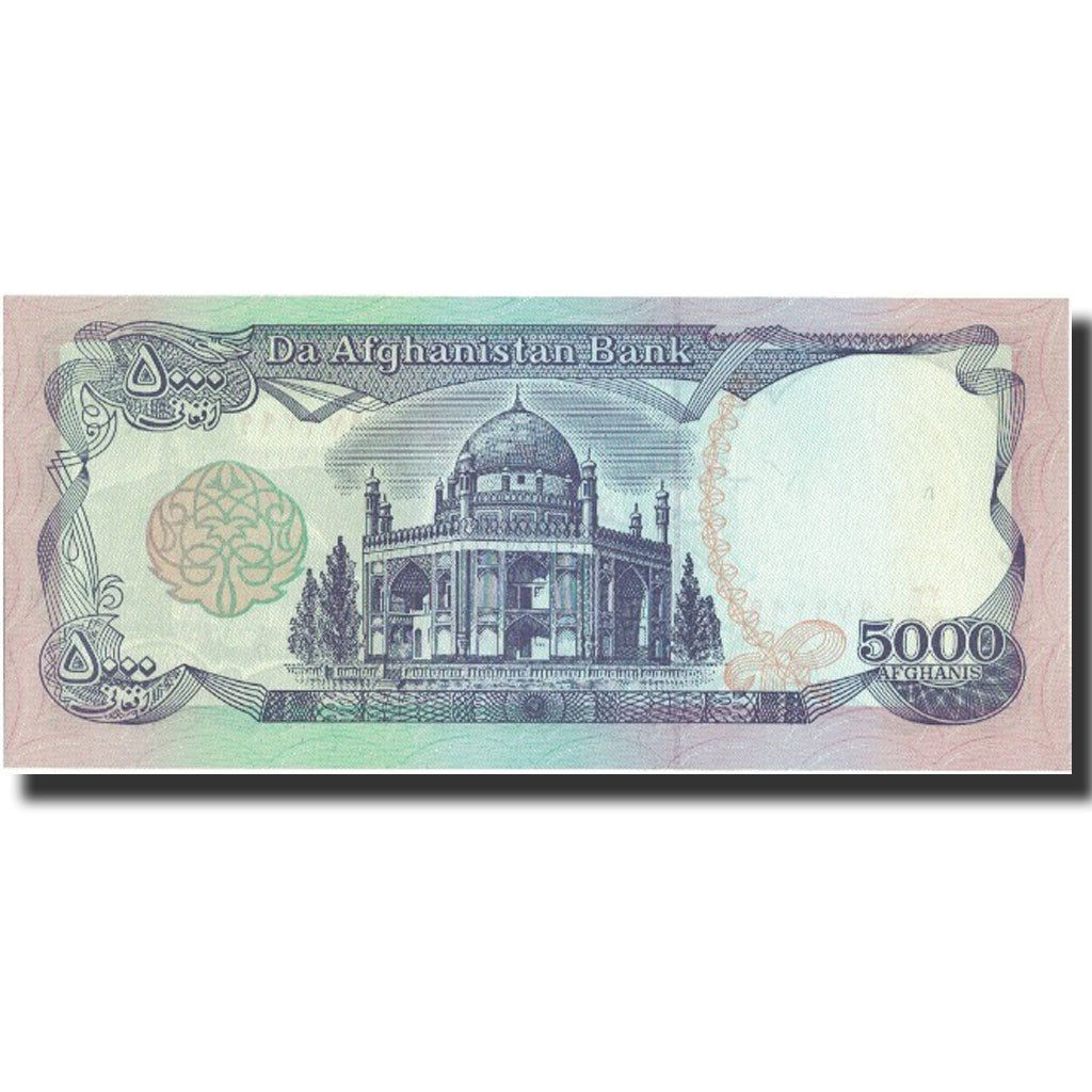 Banknote, Afghanistan, 5000 Afghanis, 1993, 1993, KM:62, UNC(65-70)