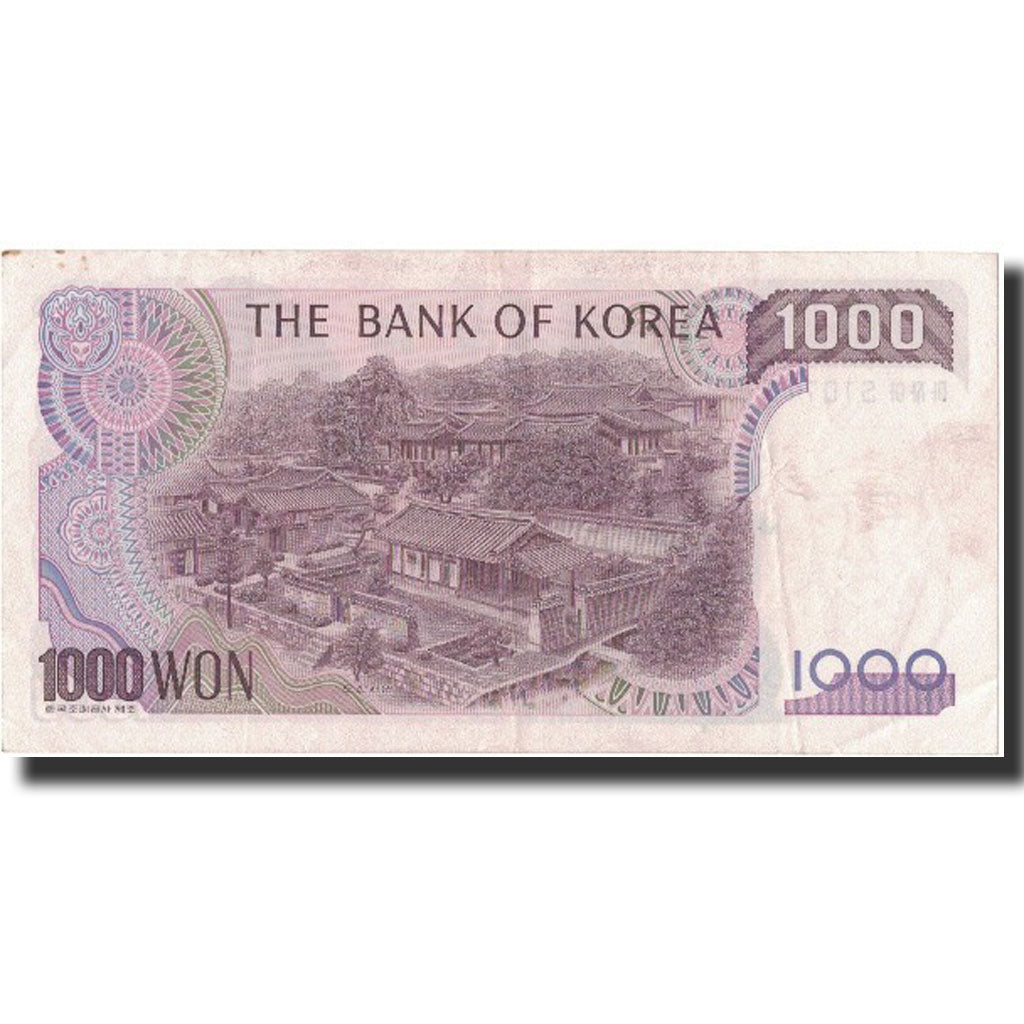 Banknote, South Korea, 1000 Won, Undated (1983), Undated, KM:47, AU(50-53)