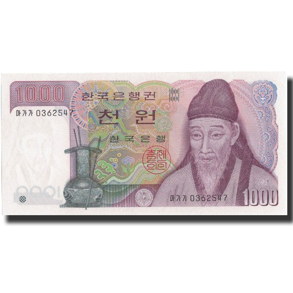 Banknote, South Korea, 1000 Won, Undated (1983), Undated, KM:47, UNC(65-70)