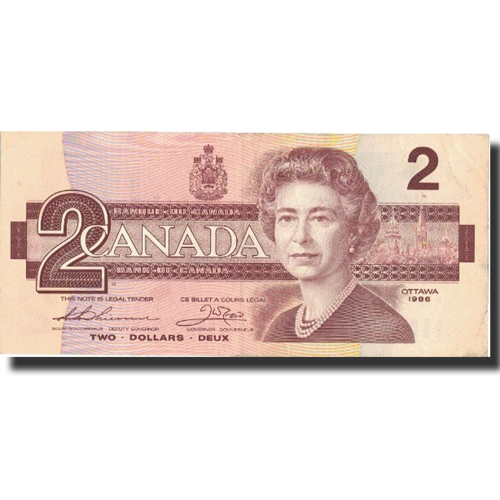 Banknote, Canada, 2 Dollars, 1986, 1986, KM:94b, AU(50-53)