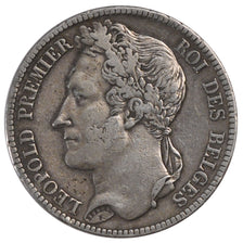 BELGIUM, 5 Francs, 5 Frank, 1832, KM #3.1, EF(40-45), Silver, 24.79