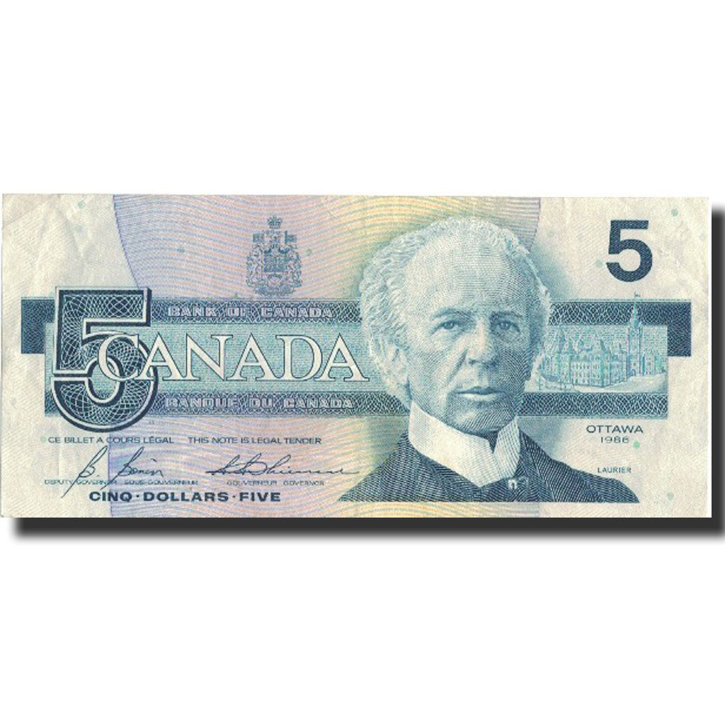 Banknote, Canada, 5 Dollars, 1986, 1986, KM:95c, AU(50-53)