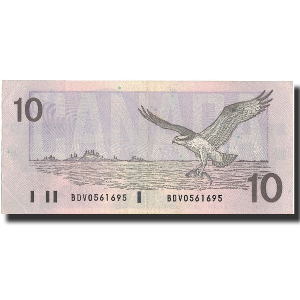 Banknote, Canada, 10 Dollars, 1989, 1989, KM:96b, AU(50-53)