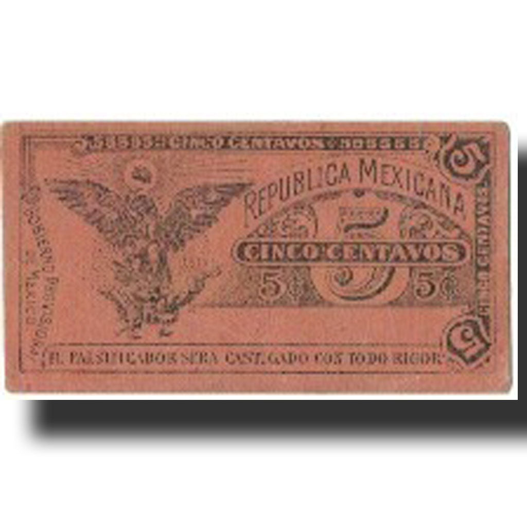 Banknote, Mexico - Revolutionary, 5 Centavos, Undated, Undated, KM:S697
