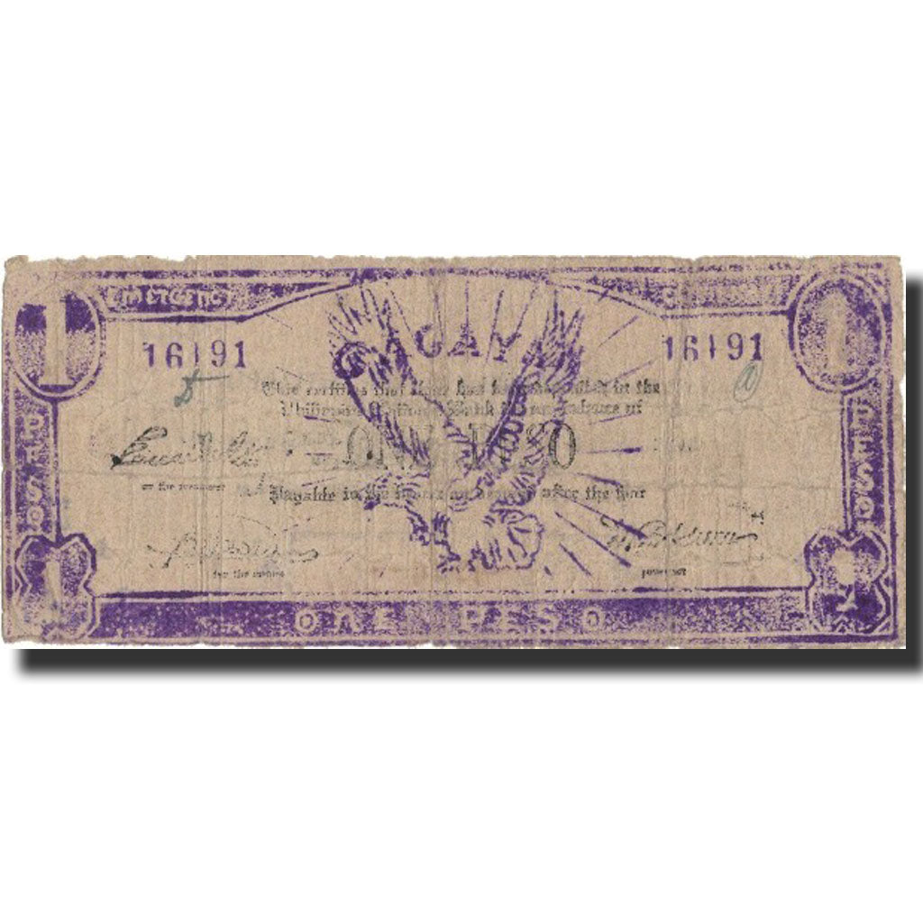 Banknote, Philippines, 1 Peso, Undated, Undated, KM:S187, VG(8-10)