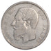 Belgio, Leopold II, 5 Francs, 5 Frank, 1866, MB+, Argento, KM:24