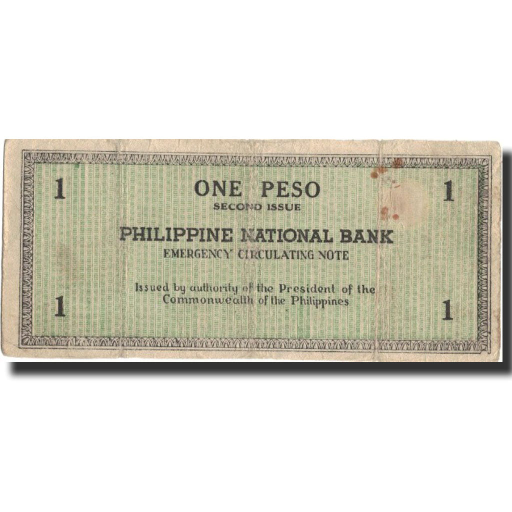 Banknote, Philippines, 1 Peso, 1941, 1941, KM:S612a, VG(8-10)