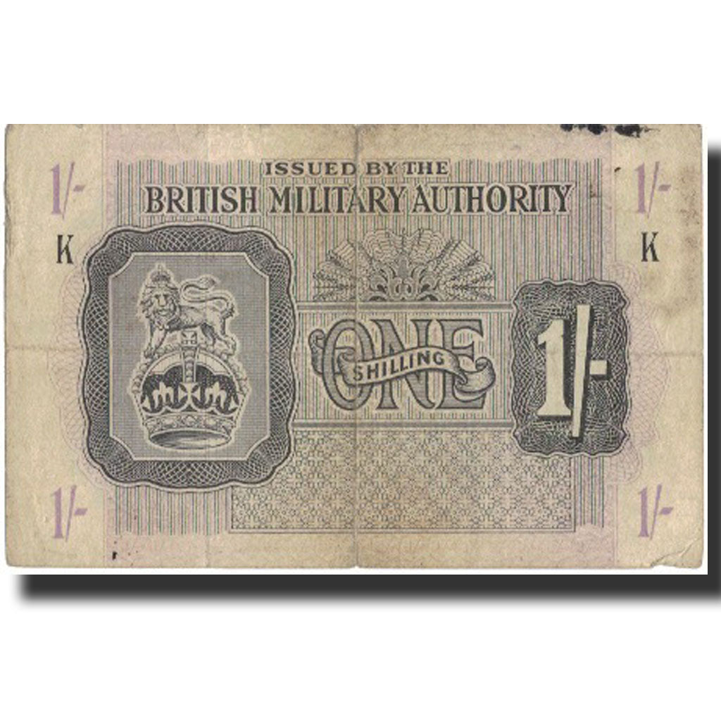 Banknote, Great Britain, 1 Shilling, Undated (1943), Undated, KM:M2, VF(20-25)