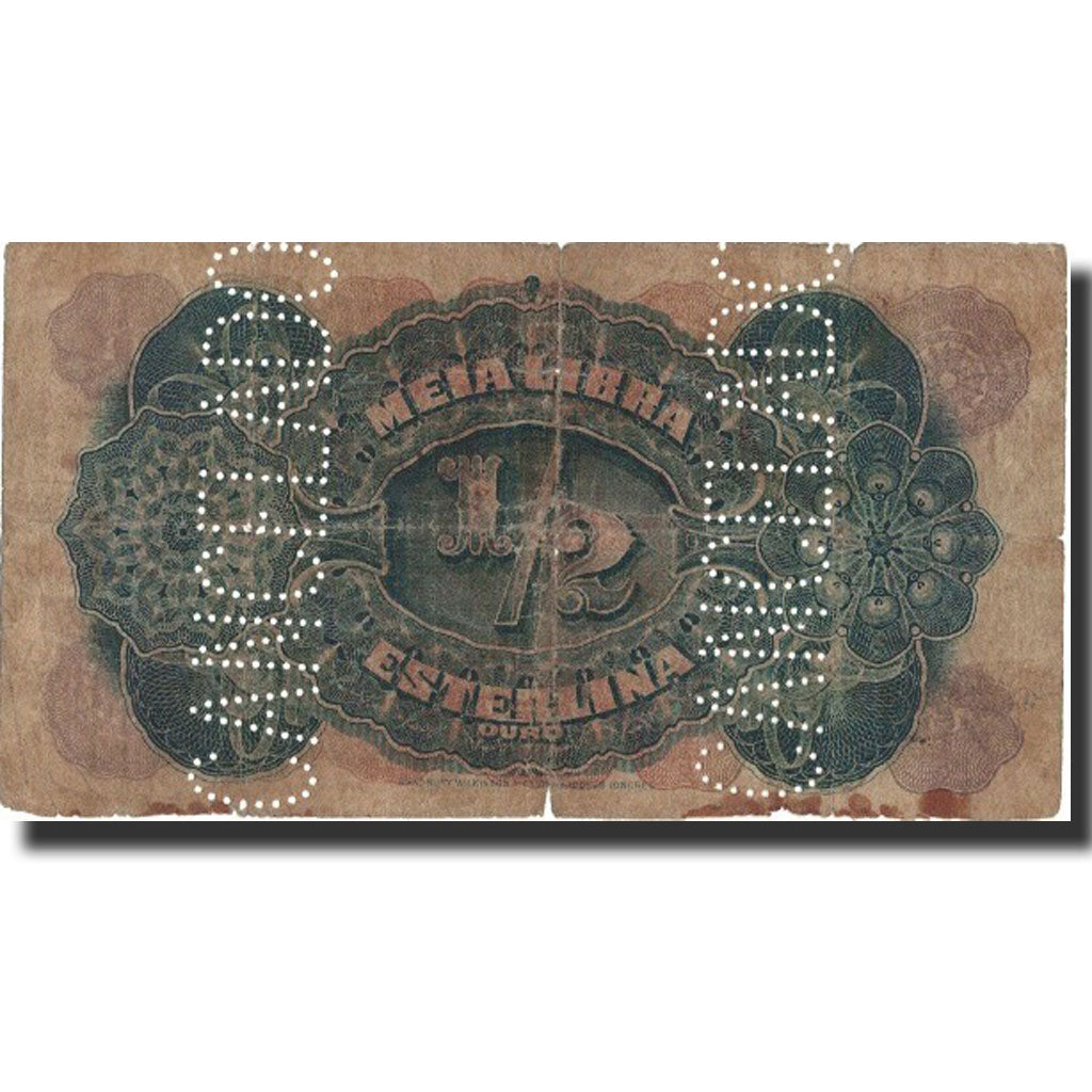 Geldschein, Mosambik, 1/2 Libra, 1919, 1919-09-15, KM:R5, SGE+