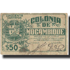 Banknote, Mozambique, 50 Centavos, 1941, 1941-09-01, KM:80, VF(20-25)
