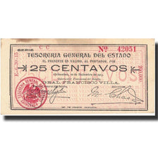 Billet, Mexico - Revolutionary, 25 Centavos, 1913, 1913-12-10, KM:S551j, SUP