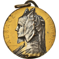 Francja, Medal, Alsace, Cigognes, Historia, 1870-1914, Prud'homme, AU(50-53)