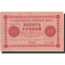 Billet, Russie, 10 Rubles, 1918, 1918, KM:89, TTB+