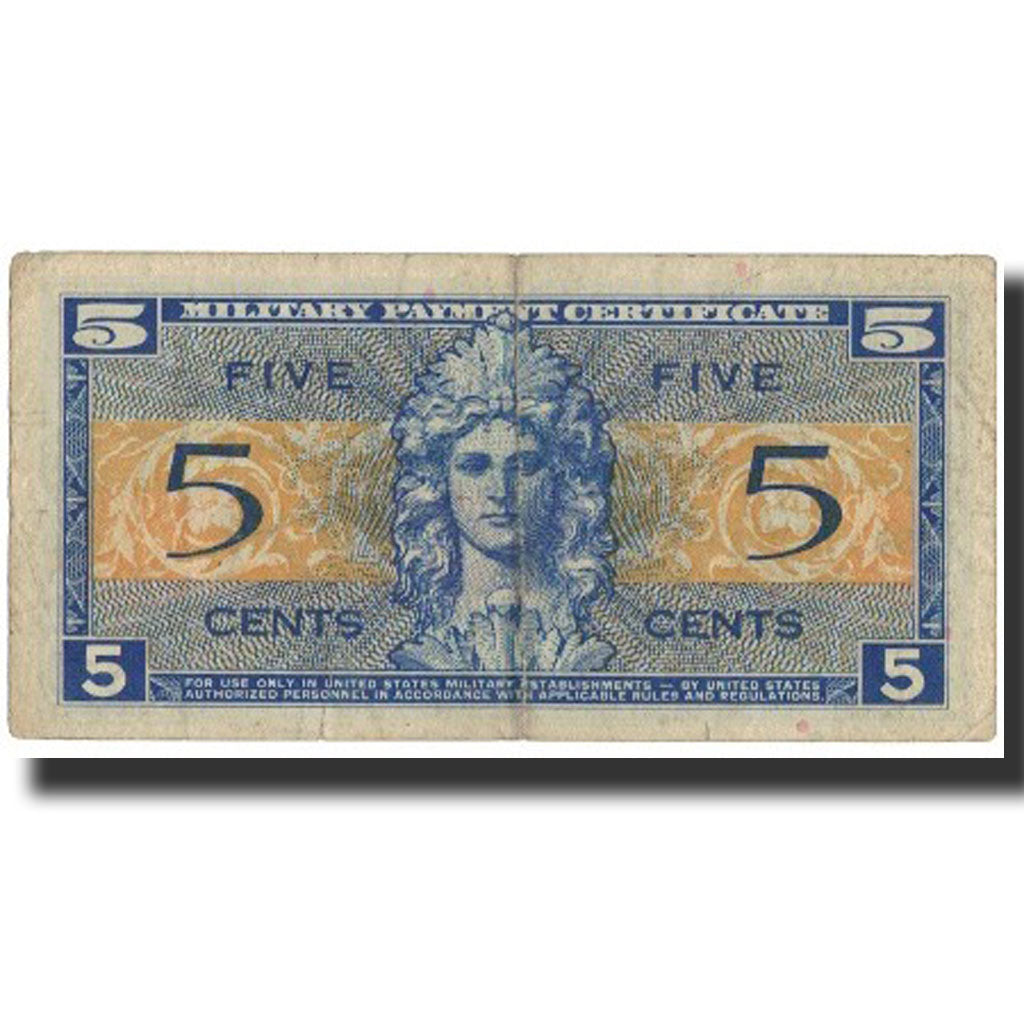 Banknote, United States, 5 Cents, Undated (1954), Undated, KM:M29a, VF(30-35)
