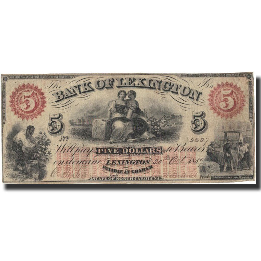 Banknote, United States, 5 Dollars, 1859, 1859-10-20, UNC(65-70)