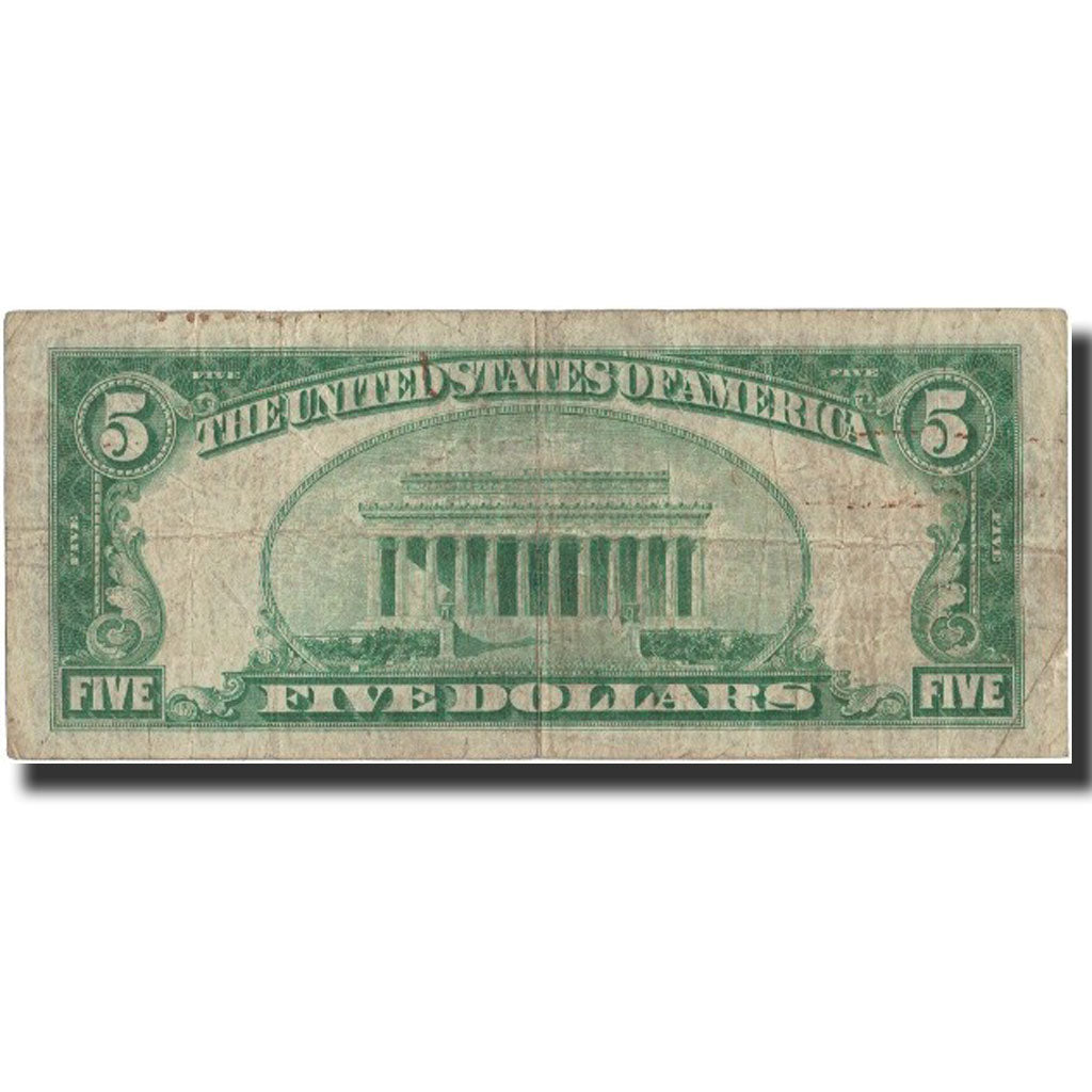 Banknote, United States, Five Dollars, 1934, 1934, KM:1651, VF(20-25)