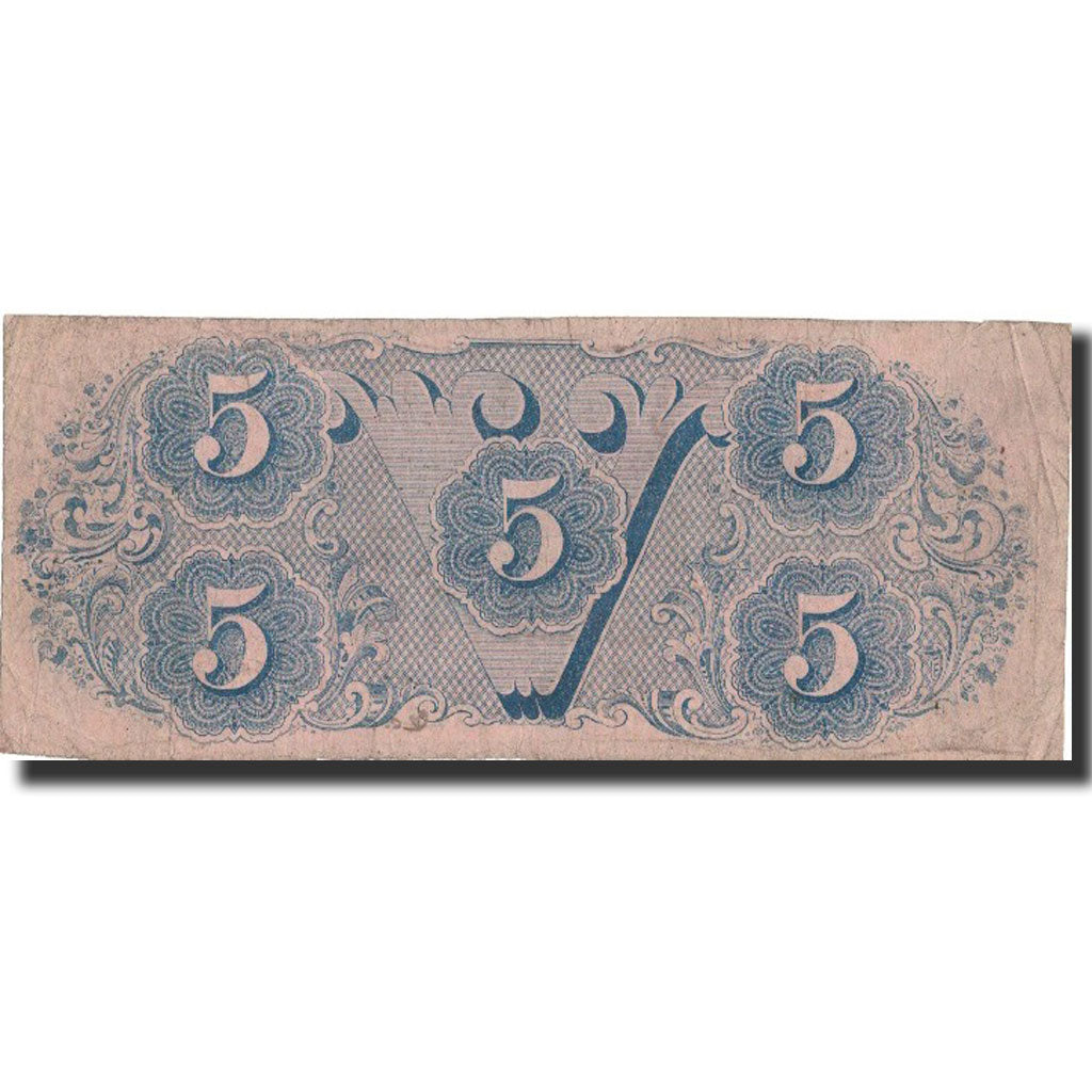 Banknote, United States, 5 Dollars, 1862, 1862-12-02, VF(20-25)