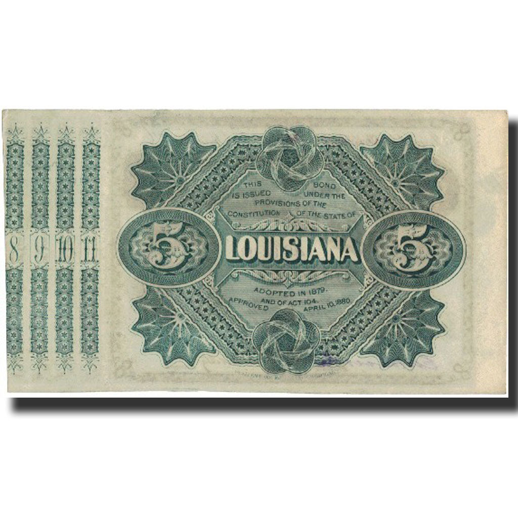 Banknote, United States, 5 Dollars, 1875, 1875/6, AU(55-58)