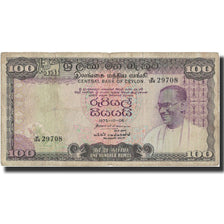Geldschein, Ceylon, 100 Rupees, 1975, 1975-10-06, KM:80b, S