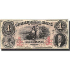 Billete, 4 Dollars, 1862, Estados Unidos, 1862, MBC