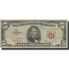 Banknote, United States, Five Dollars, 1963, 1963, KM:1650, VF(20-25)