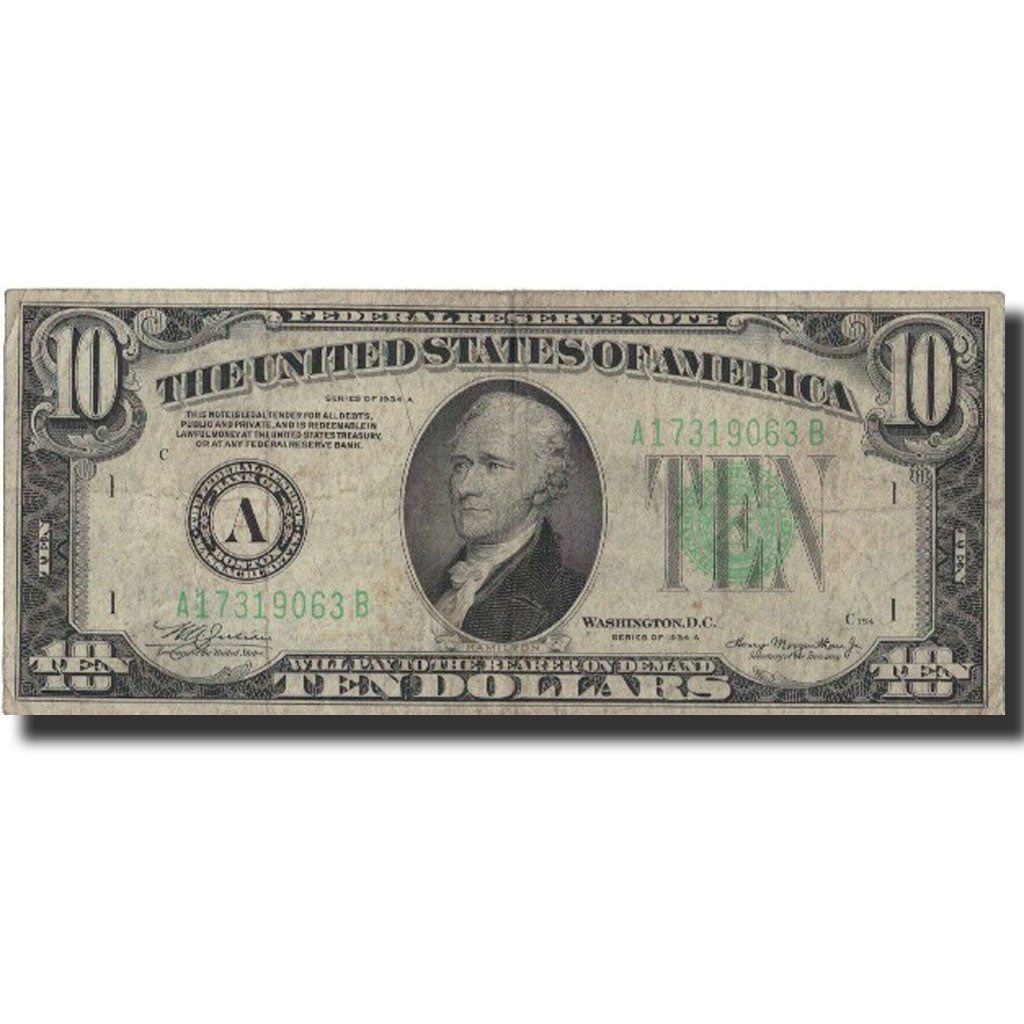 Banconote, Stati Uniti, Ten Dollars, 1934, 1934, KM:2039, MB