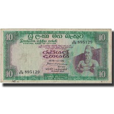 Banknote, Ceylon, 10 Rupees, 1975, 1975-10-06, KM:74c, VF(20-25)