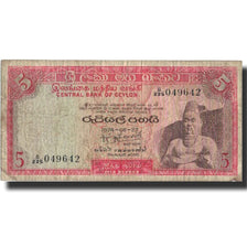 Banconote, Ceylon, 5 Rupees, 1974, 1974-08-27, KM:73b, MB