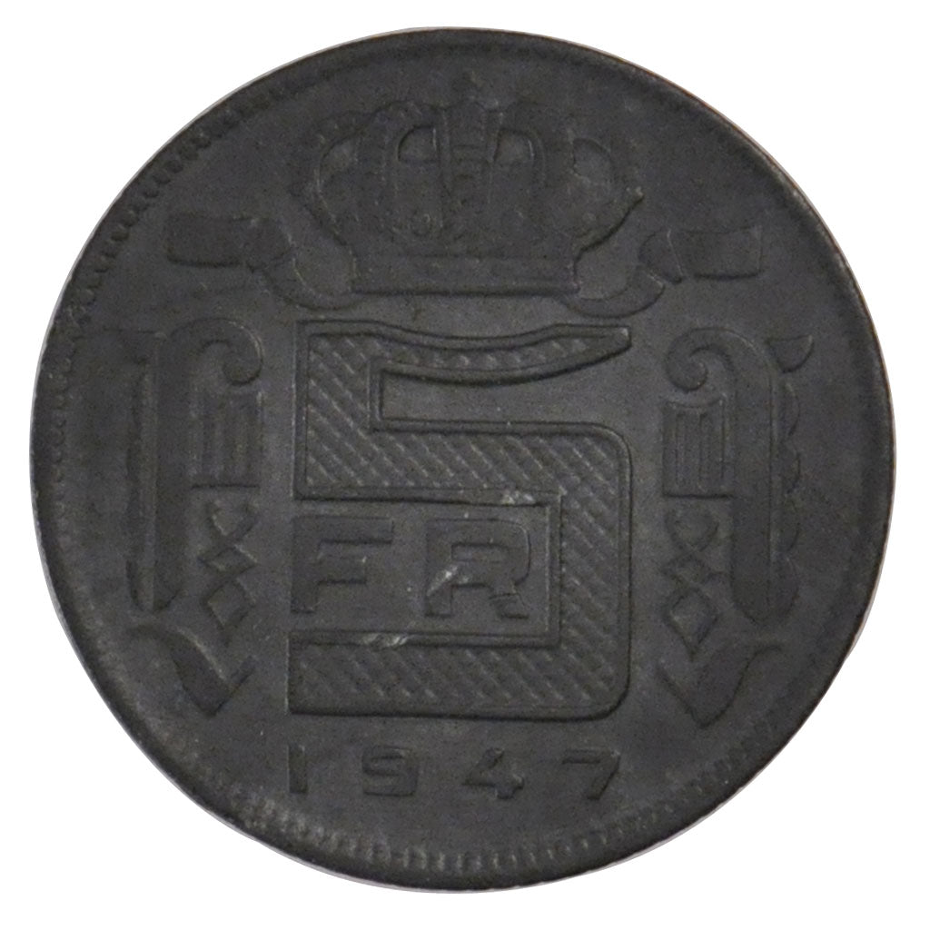 Belgique, Léopold III, 5 Francs
