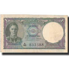 Biljet, Ceylon, 1 Rupee, 1949, 1949-03-01, KM:34, TTB