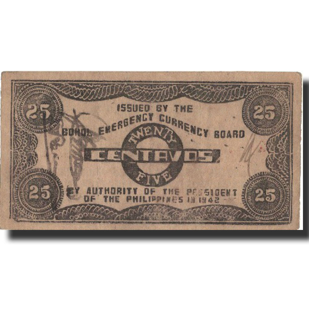 Banknote, Philippines, 25 Centavos, 1942, 1942, KM:S133, EF(40-45)