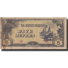 Banknote, Burma, 5 Rupees, Undated (1942-44), Undated, KM:15b, VF(30-35)