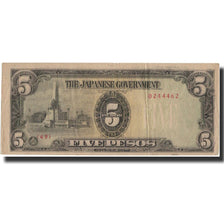Banknote, Italy, 5 Lire, Undated (1943), Undated, KM:18b, VF(30-35)