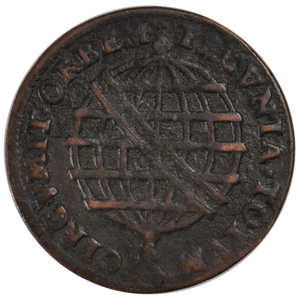 BRAZIL, 10 Reis, 1753, Lisbon, KM #174.1, VF(20-25), Copper, 7.59