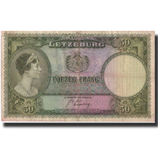 Banknote, Luxembourg, 50 Francs, Undated (1944), Undated, KM:46a, VF(30-35)